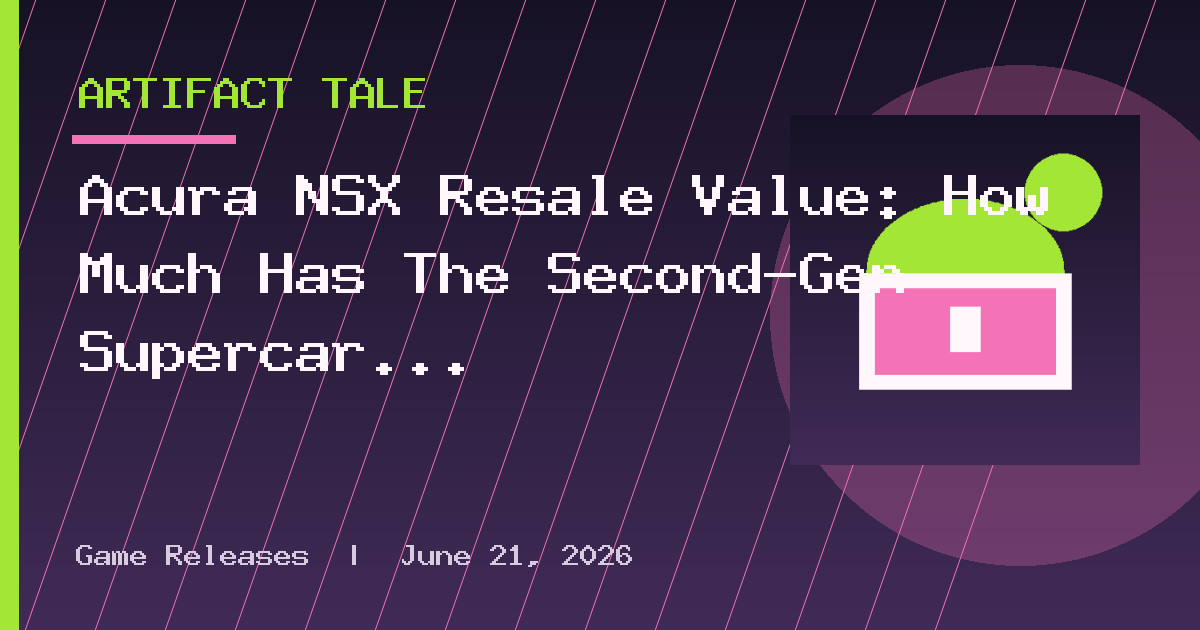 Acura NSX Resale Value: How Much Has The Second-Gen Supercar Depreciated?