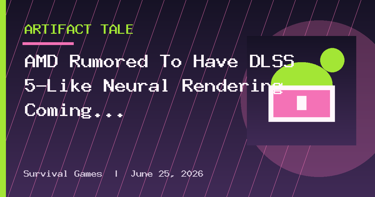 AMD Rumored To Have DLSS 5-Like Neural Rendering Coming With RDNA 5