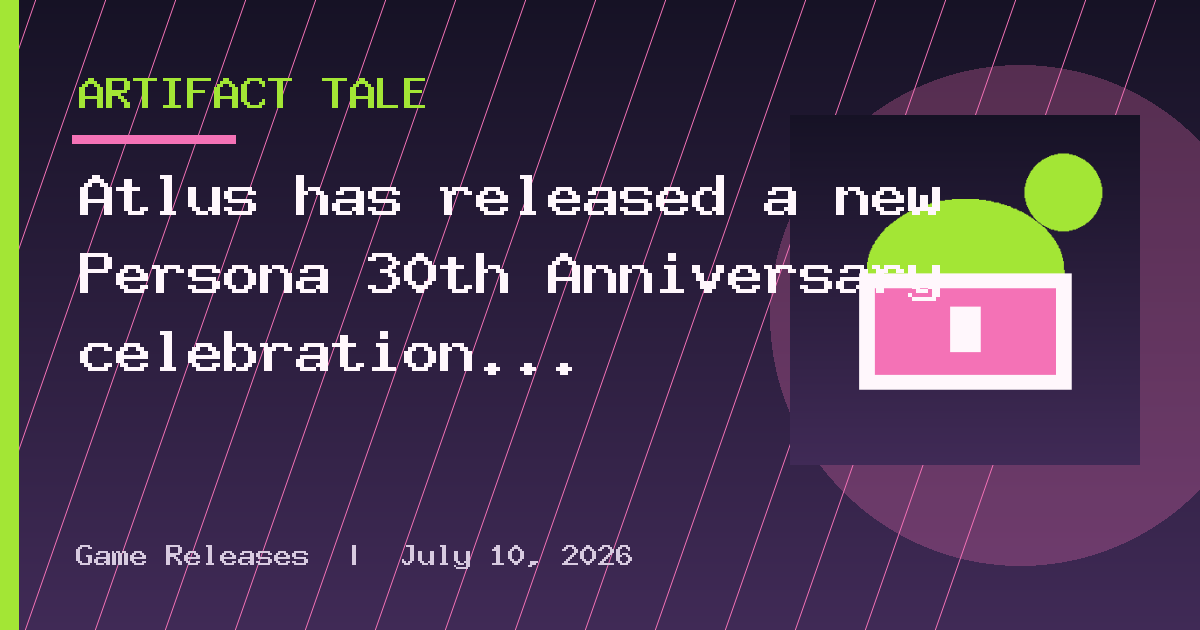Atlus has released a new Persona 30th Anniversary celebration video featuring
