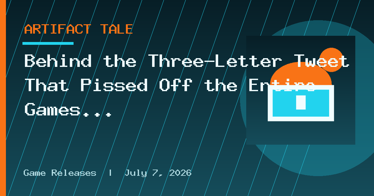 Behind the Three-Letter Tweet That Pissed Off the Entire Games Industry