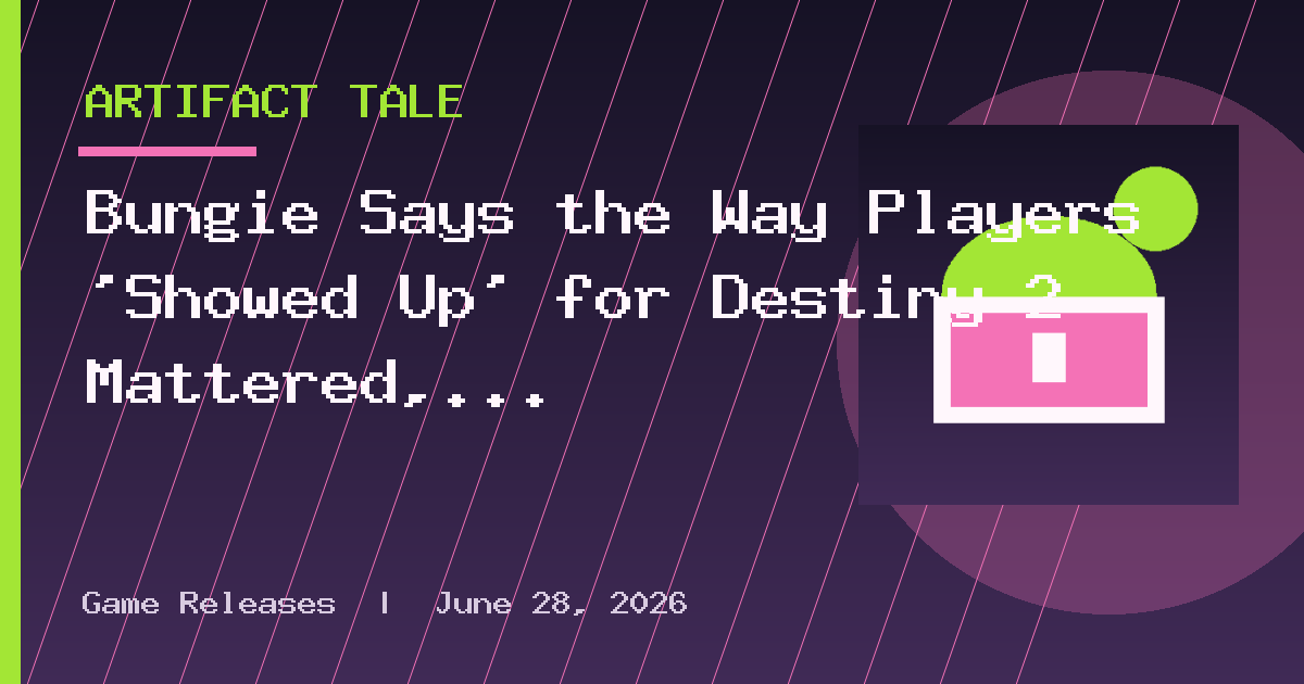 Bungie Says the Way Players 'Showed Up' for Destiny 2 Mattered, and Fans Can't