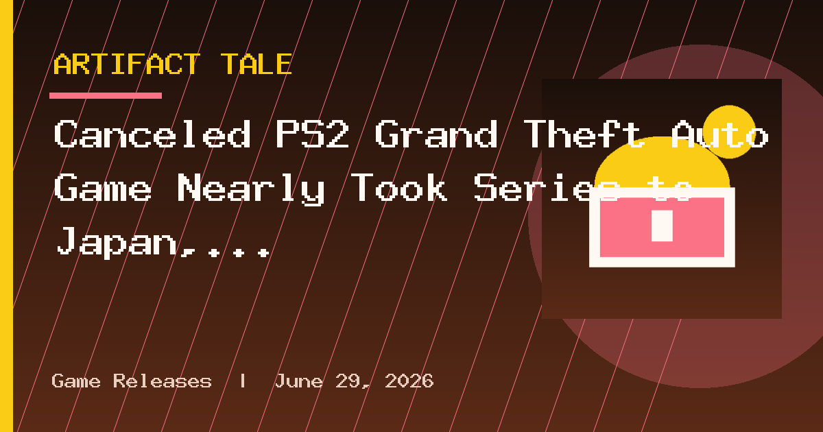 Canceled PS2 Grand Theft Auto Game Nearly Took Series to Japan, Gets Details