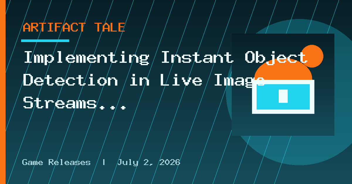 Implementing Instant Object Detection in Live Image Streams using TFLite