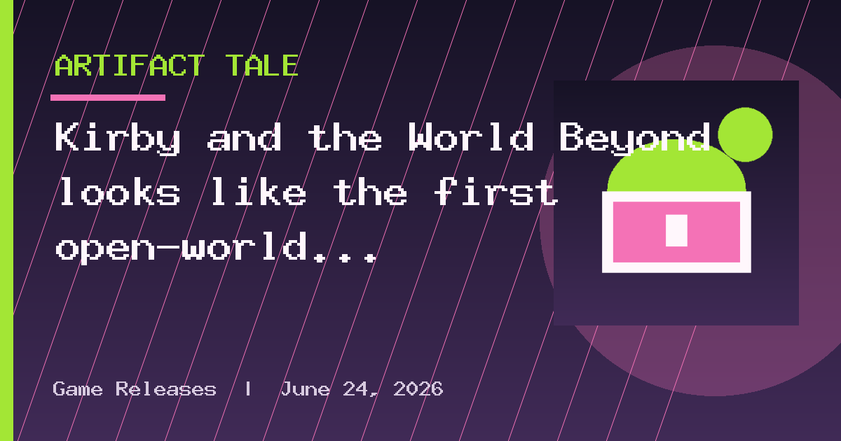 Kirby and the World Beyond looks like the first open-world Kirby game, and it's