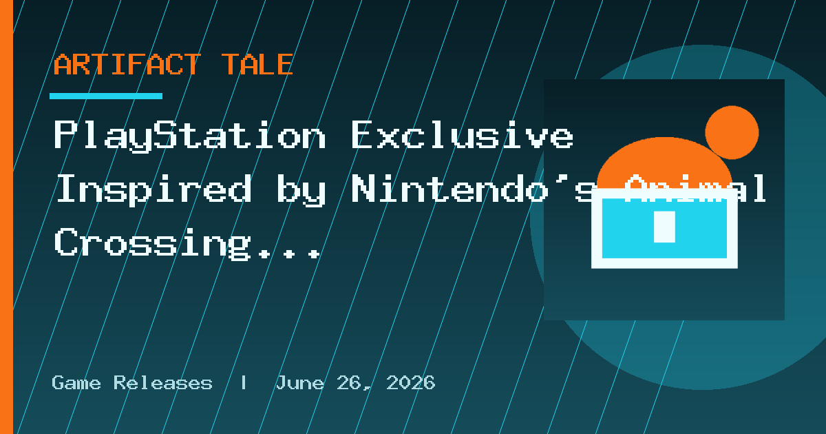 PlayStation Exclusive Inspired by Nintendo’s Animal Crossing in the Works