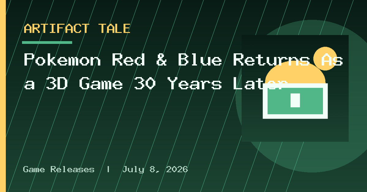 Pokémon Red & Blue Returns As a 3D Game 30 Years Later