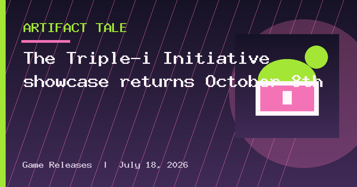 The Triple-i Initiative showcase returns October 8th