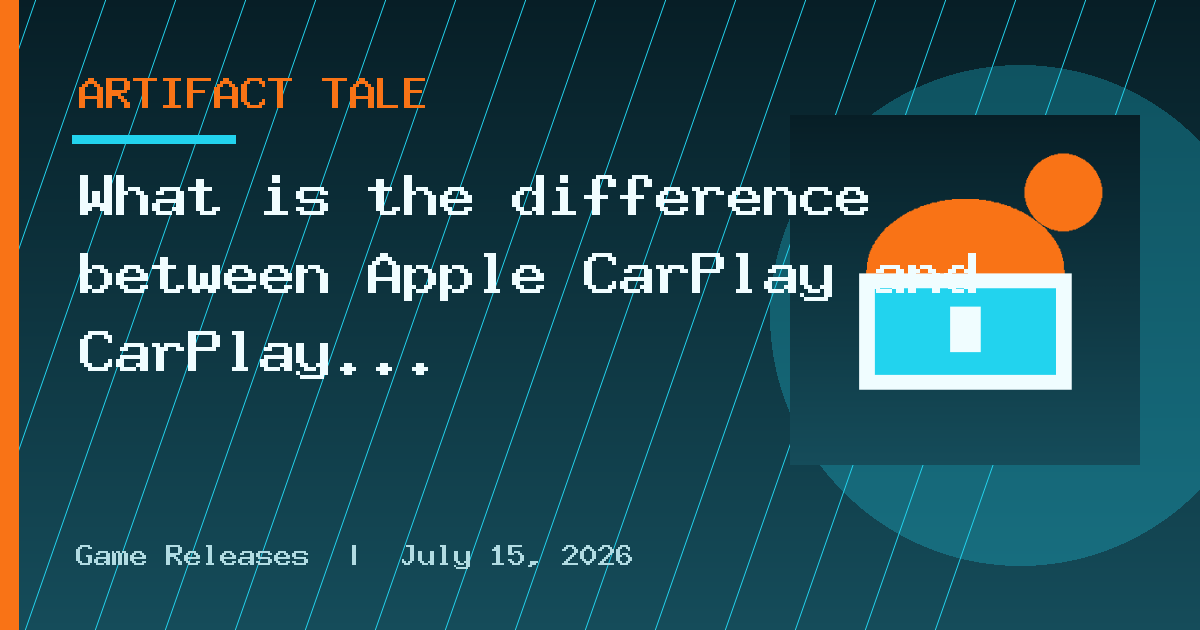 What is the difference between Apple CarPlay and CarPlay Ultra?